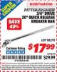 Harbor Freight ITC Coupon PITTSBURGH PRO 3/4 IN. DRIVE, 20 IN. QUICK-RELEASE BREAKER BAR Lot No. 98270 Expired: 1/31/16 - $17.99