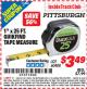 Harbor Freight ITC Coupon 1" x 25 FT. QUICKFIND TAPE MEASURE Lot No. 60408 Expired: 5/31/15 - $3.49