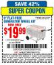 Harbor Freight Coupon PREDATOR 8 IN. FLAT-FREE GENERATOR WHEEL KIT Lot No. 68531 Expired: 5/17/15 - $19.99