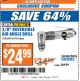 Harbor Freight ITC Coupon 3/8" REVERSIBLE AIR ANGLE DRILL Lot No. 67474/69495 Expired: 7/18/17 - $24.99