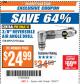 Harbor Freight ITC Coupon 3/8" REVERSIBLE AIR ANGLE DRILL Lot No. 67474/69495 Expired: 12/26/17 - $24.99