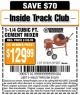 Harbor Freight ITC Coupon 1-1/4 CUBIC FT. CEMENT MIXER Lot No. 61931/91907 Expired: 5/12/15 - $129.99