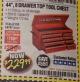 Harbor Freight Coupon 44" 8 DRAWER TOP TOOL CHEST Lot No. 62500/68787/69398 Expired: 12/31/17 - $229.99