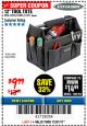 Harbor Freight Coupon VOYAGER 12 IN. TOOL TOTE WITH 18 POCKETS Lot No. 61471 Expired: 12/31/17 - $9.99