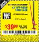 Harbor Freight Coupon 42" OFF-ROAD/FARM JACK Lot No. 6530/60668 Expired: 10/19/15 - $39.99