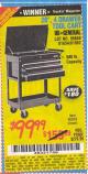 Harbor Freight Coupon 26/30", 4 DRAWER TOOL CART Lot No. 95659/61634/61952 Expired: 5/25/15 - $99.99