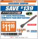 Harbor Freight ITC Coupon 3/8" DRIVE PROFESSIONAL COMPOSITE TEAR DROP RATCHET Lot No. 62318 Expired: 7/11/17 - $11.99