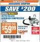 Harbor Freight ITC Coupon 58 PSI AIRBRUSH COMPRESSOR AND AIRBRUSH KIT Lot No. 60328/69434/95630 Expired: 1/23/18 - $59.99