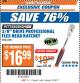 Harbor Freight ITC Coupon 3/8" DRIVE PROFESSIONAL FLEX-HEAD RATCHET Lot No. 62321 Expired: 9/26/17 - $16.99
