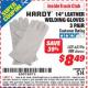 Harbor Freight ITC Coupon 14" LEATHER WELDING GLOVES 3 PAIR Lot No. 488/62196 Expired: 11/30/15 - $85078973