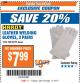 Harbor Freight ITC Coupon 14" LEATHER WELDING GLOVES 3 PAIR Lot No. 488/62196 Expired: 11/14/17 - $7.99