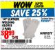Harbor Freight Coupon 14" LEATHER WELDING GLOVES 3 PAIR Lot No. 488/62196 Expired: 5/31/15 - $8.99