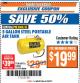 Harbor Freight ITC Coupon CENTRAL PNEUMATIC 5 GALLON PORTABLE AIR TANK Lot No. 65594/69716/63605 Expired: 4/10/18 - $19.99