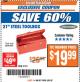 Harbor Freight ITC Coupon VOYAGER 21 IN. STEEL TOOLBOX Lot No. 91111 Expired: 3/6/18 - $19.99