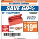 Harbor Freight ITC Coupon VOYAGER 21 IN. STEEL TOOLBOX Lot No. 91111 Expired: 4/10/18 - $19.99