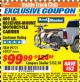 Harbor Freight ITC Coupon 400 LB. CAPACITY RECEIVER-MOUNT MOTORCYCLE CARRIER Lot No. 99721/62837 Expired: 10/31/17 - $99.99