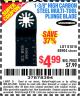 Harbor Freight Coupon 1-3/8" HIGH CARBON STEEL MULTI-TOOL PLUNGE BLADE Lot No. 61816/68904 Expired: 8/1/15 - $4.99