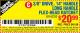 Harbor Freight Coupon PITTSBURGH 3/8 IN. DRIVE FLEX-HEAD LONG-HANDLE RATCHET Lot No. 70156/62333 Expired: 8/17/15 - $20.99