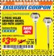 Harbor Freight ITC Coupon 2 PIECE SOLAR BRUSHED NICKEL LED PATH LIGHTS Lot No. 60755/63421 Expired: 8/31/17 - $3.99