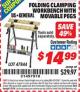Harbor Freight ITC Coupon FOLDING CLAMPING WORKBENCH WITH MOVABLE PEGS Lot No. 47844 Expired: 1/31/16 - $14.99