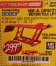 Harbor Freight Coupon 1000 LB. CAPACITY MOTORCYCLE LIFT Lot No. 69904/68892 Expired: 1/3/18 - $299.99