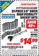 Harbor Freight ITC Coupon 20 PIECE 3/8" DRIVE HIGH VISIBILITY SOCKET SETS Lot No. 63465/41723/67999/63463 Expired: 1/31/16 - $14.99