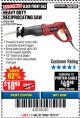 Harbor Freight Coupon RECIPROCATING SAW WITH ROTATING HANDLE Lot No. 65570/61884/62370 Expired: 12/3/17 - $18.99