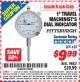 Harbor Freight ITC Coupon 1" TRAVEL MACHINIST'S DIAL INDICATOR Lot No. 623 Expired: 6/30/15 - $9.99