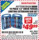 Harbor Freight ITC Coupon 10 PIECE 1/2" DRIVE TORQUE LIMITING EXTENSION BAR SET Lot No. 69870 Expired: 6/30/15 - $49.99