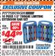 Harbor Freight ITC Coupon PITTSBURGH AUTOMOTIVE 1/2 IN. TORQUE LIMITING EXTENSION BAR SET, 10-PIECE Lot No. 69870 Expired: 7/31/17 - $44.99