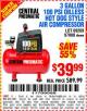 Harbor Freight Coupon 3 GALLON 100 PSI OILLESS HOT DOG STYLE AIR COMPRESSOR Lot No. 97080/69269 Expired: 10/7/15 - $39.99