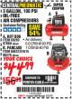 Harbor Freight Coupon 3 GALLON 100 PSI OILLESS HOT DOG STYLE AIR COMPRESSOR Lot No. 97080/69269 Expired: 1/31/18 - $44.99