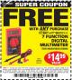 Harbor Freight FREE Coupon 7 FUNCTION DIGITAL MULTIMETER Lot No. 30756 Expired: 7/21/15 - FWP