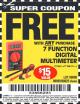 Harbor Freight FREE Coupon 7 FUNCTION DIGITAL MULTIMETER Lot No. 30756 Expired: 7/16/16 - FWP