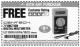 Harbor Freight FREE Coupon 7 FUNCTION DIGITAL MULTIMETER Lot No. 30756 Expired: 8/31/16 - FWP