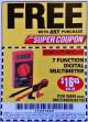 Harbor Freight FREE Coupon 7 FUNCTION DIGITAL MULTIMETER Lot No. 30756 Expired: 6/17/17 - FWP