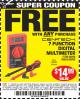 Harbor Freight FREE Coupon 7 FUNCTION DIGITAL MULTIMETER Lot No. 30756 Expired: 7/5/15 - FWP