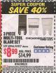 Harbor Freight Coupon 3 PIECE MULTI-TOOL BLADE SET Lot No. 61827/65979/68966 Expired: 9/30/15 - $8.99
