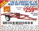 Harbor Freight Coupon 1195 LB. CAPACITY 4 FT. x 8 FT. HEAVY DUTY FOLDABLE UTILITY TRAILER Lot No. 62170/62648/62666/90154 Expired: 7/2/15 - $259.99