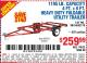 Harbor Freight Coupon 1195 LB. CAPACITY 4 FT. x 8 FT. HEAVY DUTY FOLDABLE UTILITY TRAILER Lot No. 62170/62648/62666/90154 Expired: 7/17/15 - $259.99