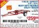 Harbor Freight Coupon 1195 LB. CAPACITY 4 FT. x 8 FT. HEAVY DUTY FOLDABLE UTILITY TRAILER Lot No. 62170/62648/62666/90154 Expired: 7/17/15 - $259.99