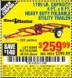 Harbor Freight Coupon 1195 LB. CAPACITY 4 FT. x 8 FT. HEAVY DUTY FOLDABLE UTILITY TRAILER Lot No. 62170/62648/62666/90154 Expired: 10/16/15 - $259.99