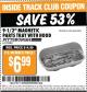 Harbor Freight ITC Coupon 9-1/2" MAGNETIC PARTS TRAY WITH HOOD Lot No. 97801 Expired: 6/30/15 - $6.99