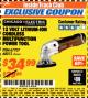 Harbor Freight ITC Coupon 12 VOLT LITHIUM-ION VARIABLE SPEED MULTIFUNCTION POWER TOOL Lot No. 67707/68012 Expired: 11/30/17 - $34.99