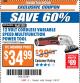 Harbor Freight ITC Coupon 12 VOLT LITHIUM-ION VARIABLE SPEED MULTIFUNCTION POWER TOOL Lot No. 67707/68012 Expired: 2/6/18 - $34.99