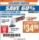 Harbor Freight ITC Coupon 12 VOLT LITHIUM-ION VARIABLE SPEED MULTIFUNCTION POWER TOOL Lot No. 67707/68012 Expired: 5/1/18 - $34.99
