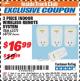 Harbor Freight ITC Coupon INDOOR WIRELESS REMOTE SYSTEM PACK OF 3 Lot No. 62575/68759 Expired: 10/31/17 - $16.99