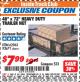 Harbor Freight ITC Coupon 48" X 72" HEAVY DUTY TRAILER NET Lot No. 93671/62963 Expired: 10/31/17 - $7.99