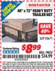 Harbor Freight ITC Coupon 48" X 72" HEAVY DUTY TRAILER NET Lot No. 93671/62963 Expired: 7/31/15 - $8.99