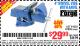 Harbor Freight Coupon 4" SWIVEL VISE WITH ANVIL Lot No. 61553/67035 Expired: 8/15/15 - $29.99